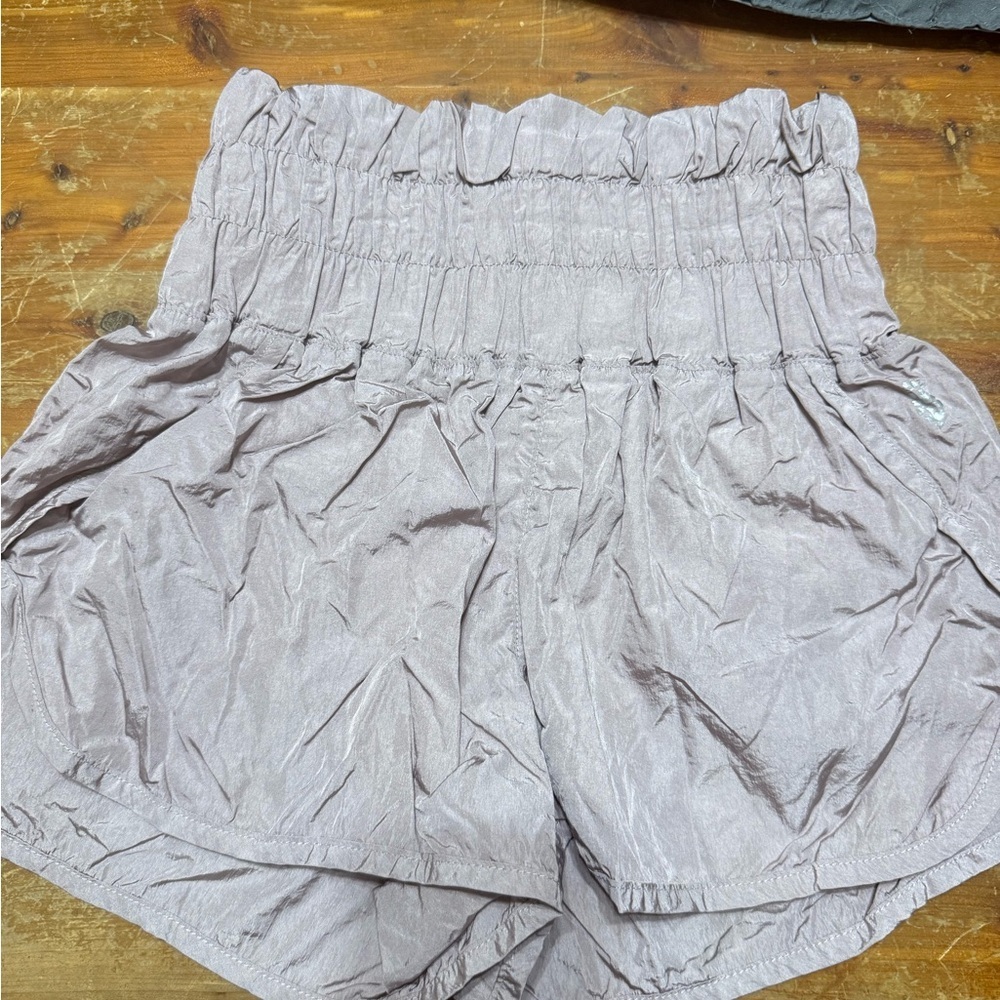 Free People Movement High Waist Light Pink Shorts